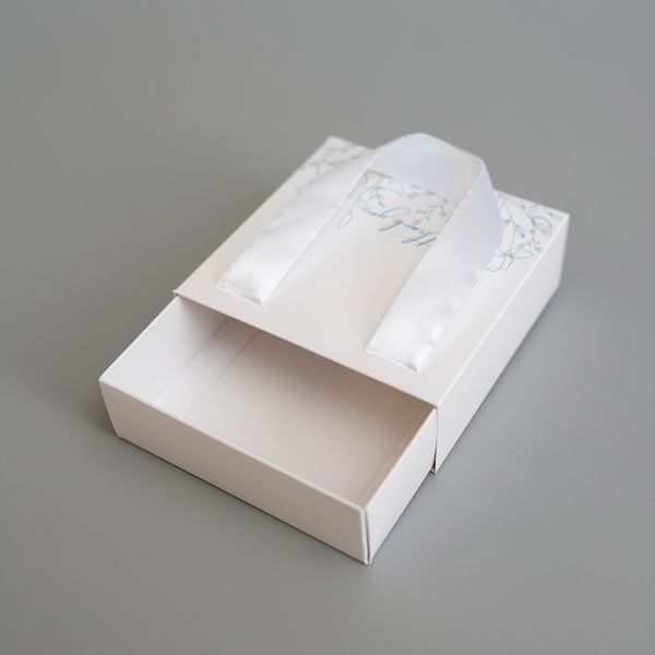 12х12х4 коробка-сумка белая "Thank you" цветочный принт №1 0033 фото
